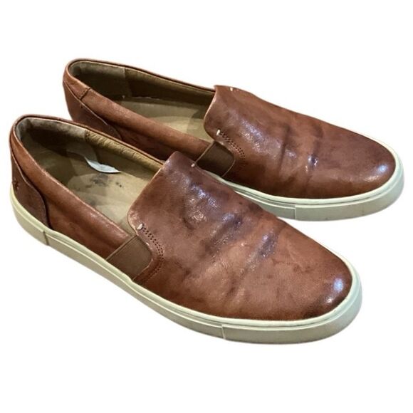 Frye Women's Ivy Slip-On Sneakers Cognac size 10 - Picture 3 of 12